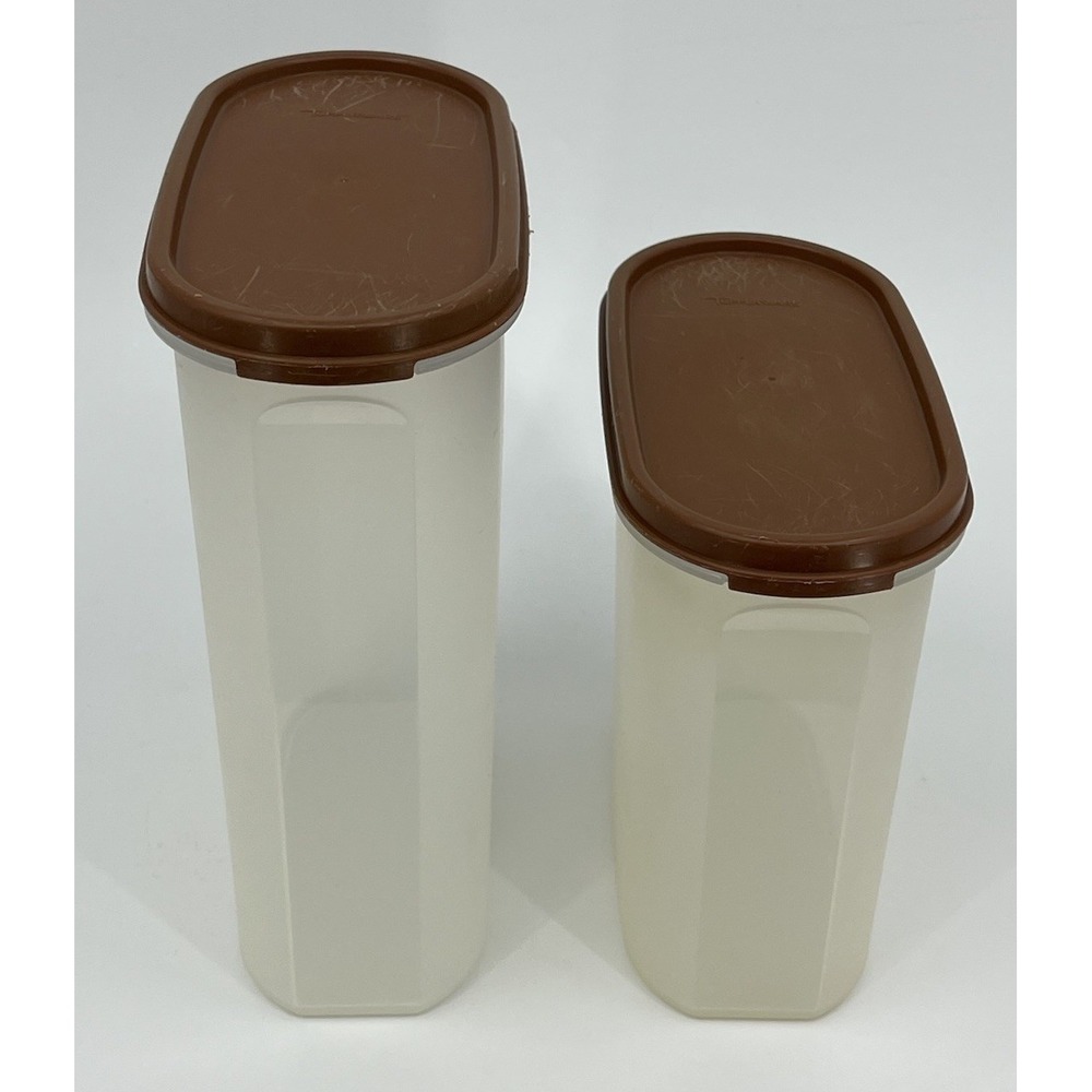 Lot of 2 Tupperware Modular‎ Mates 1614-21 and 1613-3 with Seals / Lids